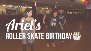 ariels 13th birthday party at moonlight roller rink in Glendale the argueta family