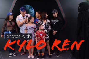 Photos with Kylo Ren at Hollywood Studios Launch Bay