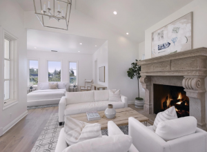 Talkt to Paul TTP Cameron Diaz and Benji Madden Bought Santa Barbara Masnsion for $12.7M Fireplace