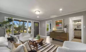 Talk to Paul TTP Christian Bale’s ‘Ford v Ferrari’ House Sells for $1.25M Living Room 2