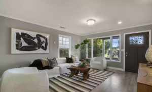 Talk to Paul TTP Christian Bale’s ‘Ford v Ferrari’ House Sells for $1.25M Living Room