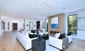 Talk to Paul TTP Rapper Wiz Khalifa Is now Selling His Modern Encino Mansion for $4.5M Living Room