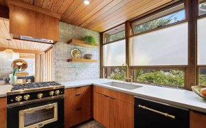 Actor Aaron Paul Lists Idaho Midcentury Modern Home Kitchen